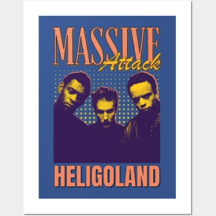 Massive Attack Vintage 1988 // Heligoland Original Fan Design Artwork Posters and Art